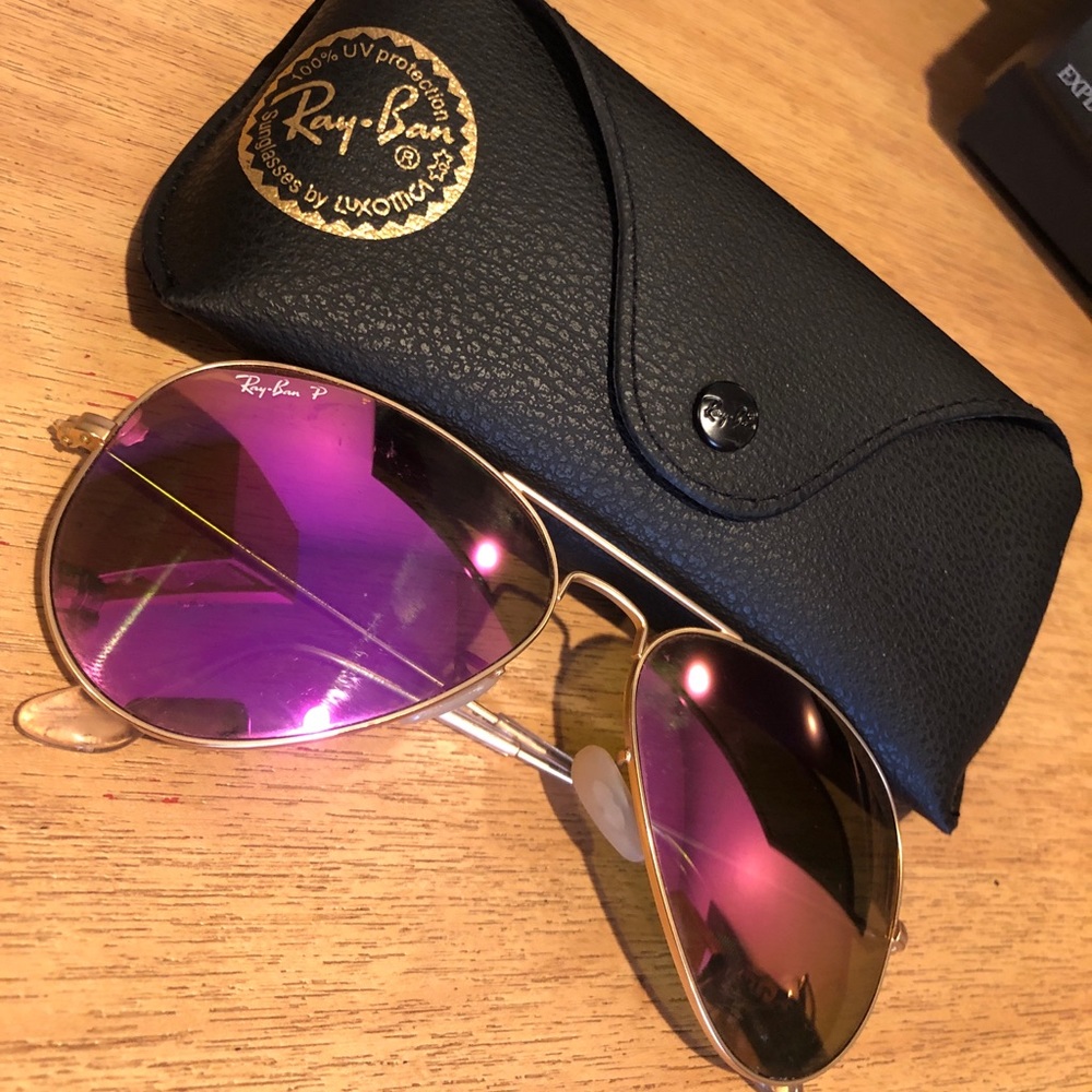 Pink Ray Ban Sunglasses!